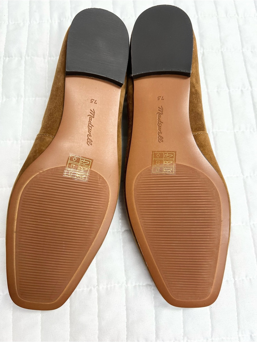 Madewell The Mylie T-Strap Flat in Russet Brown Suede Size 7.5 - Picture 10 of 11